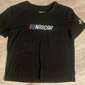 NASCAR Black Crop Top